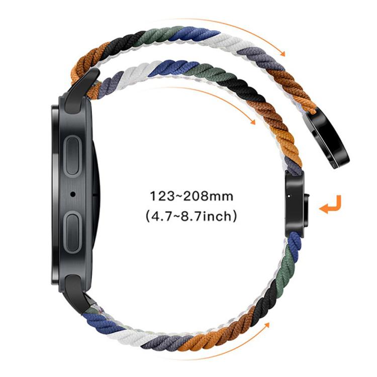 For Samsung Galaxy Watch8 / Watch8 Classic Loop Magnetic Buckle Braided Nylon Watch Band(Dark Olive Green) - free shipping - PMC TechLife - Order now!