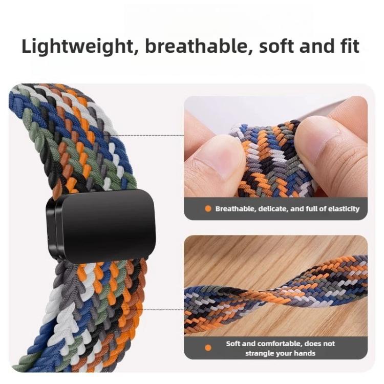 For Samsung Galaxy Watch8 / Watch8 Classic Loop Magnetic Buckle Braided Nylon Watch Band(Camouflage Colorful) - free shipping - PMC TechLife - Order now!