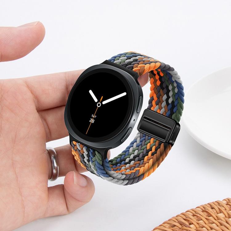 For Samsung Galaxy Watch8 / Watch8 Classic Loop Magnetic Buckle Braided Nylon Watch Band(Dark Olive Green) - free shipping - PMC TechLife - Order now!