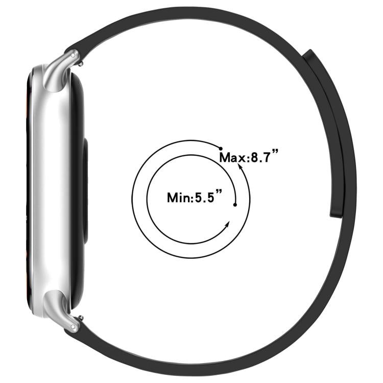 12mm Striped Soft Magnetic Silicone Watch Band(Starlight Orange) - free shipping - PMC TechLife - Order now!