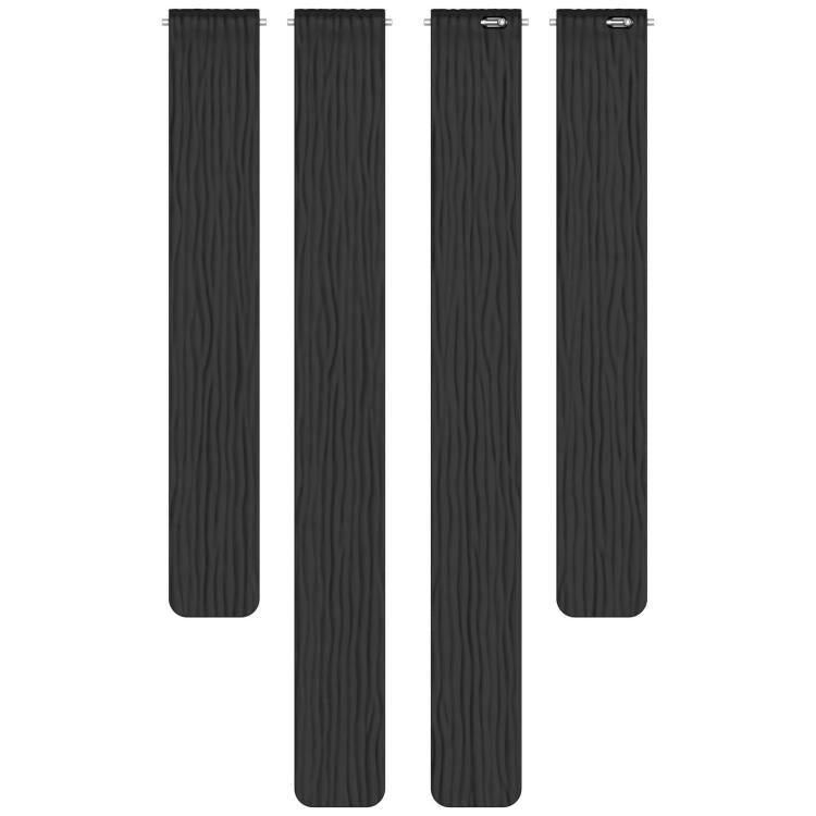 12mm Striped Soft Magnetic Silicone Watch Band(Black) - free shipping - PMC TechLife - Order now!