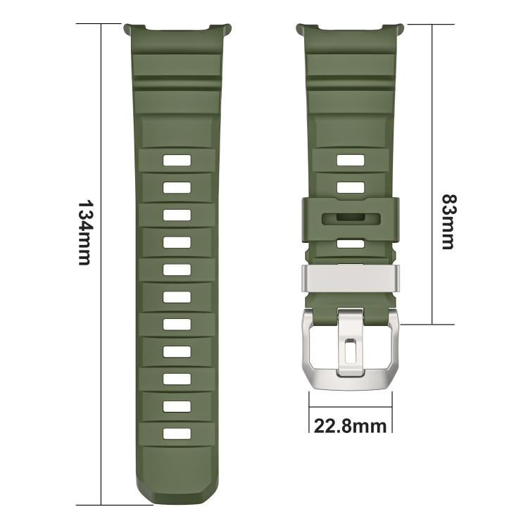 For Samsung Galaxy Watch8 / Watch8 Classic Silver Buckle Silicone Watch Band(Orange) - free shipping - PMC TechLife - Order now!