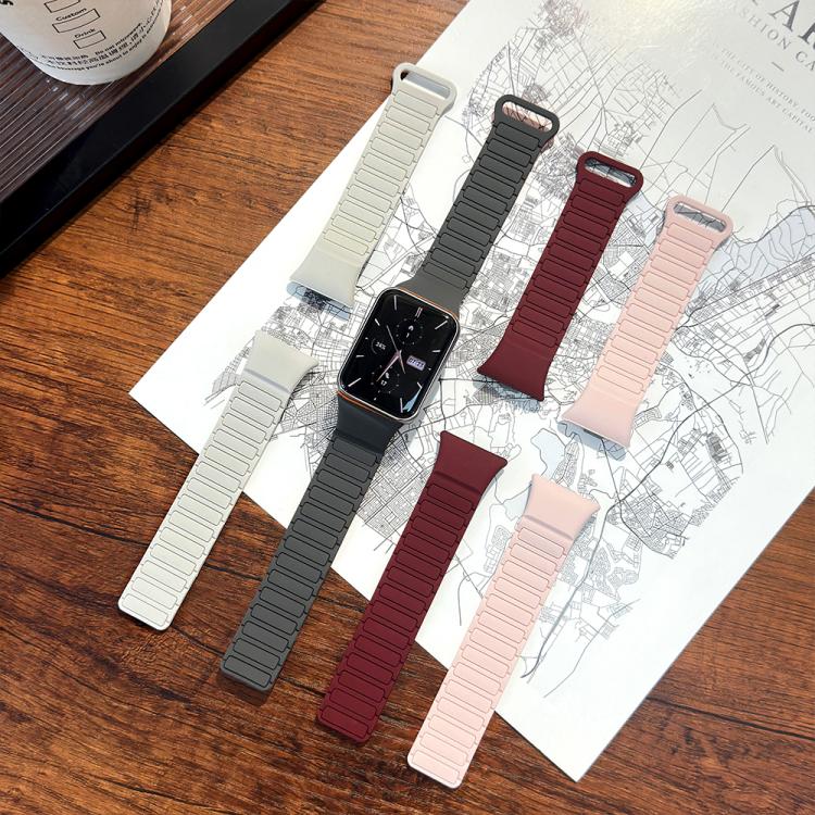 For Xiaomi Smart Band 9 Pro / Redmi Watch 5 Tri-Beads Magnetic Silicone Watch Band(Black) - free shipping - PMC TechLife - Order now!