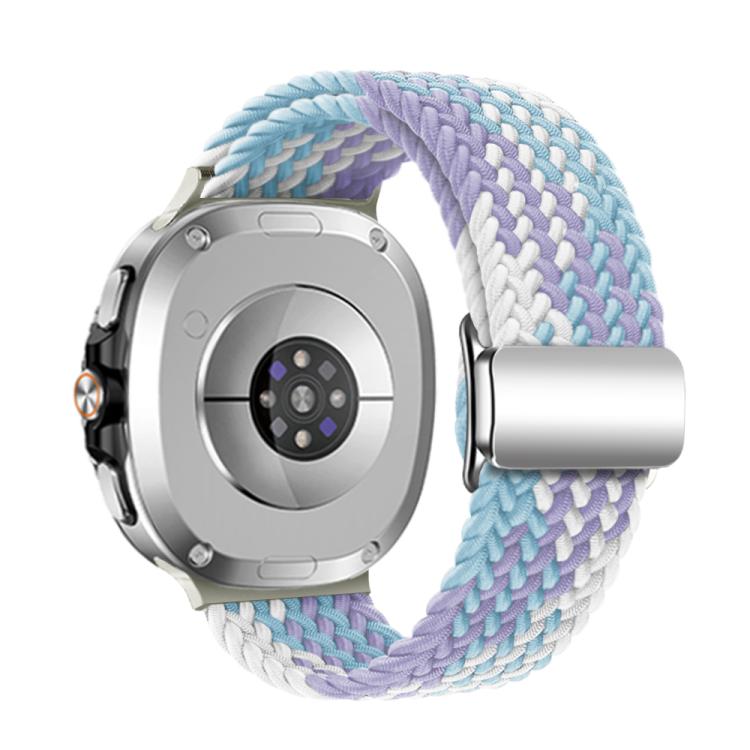 For Samsung Galaxy Watch8 / Watch8 Classic Magnetic Buckle Braided Nylon Watch Band(Violet) - free shipping - PMC TechLife - Order now!