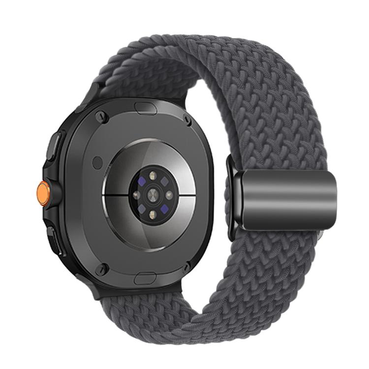 For Samsung Galaxy Watch8 / Watch8 Classic Magnetic Buckle Braided Nylon Watch Band(Space Gray) - free shipping - PMC TechLife - Order now!