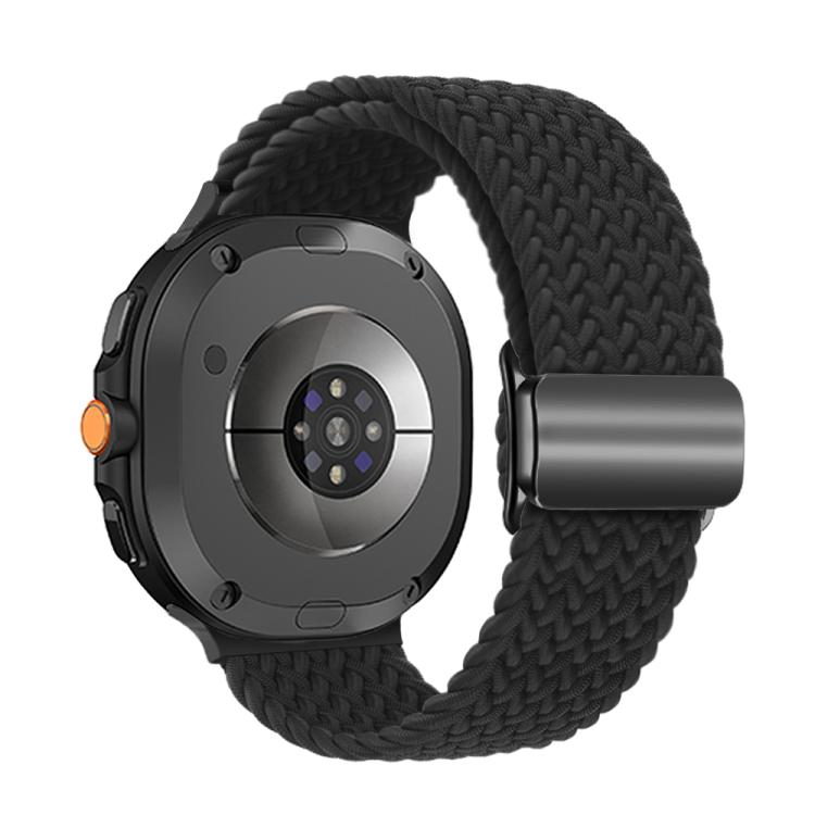 For Samsung Galaxy Watch8 / Watch8 Classic Magnetic Buckle Braided Nylon Watch Band(Black) - free shipping - PMC TechLife - Order now!