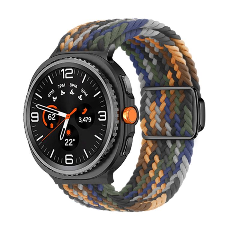 For Samsung Galaxy Watch8 / Watch8 Classic Magnetic Buckle Braided Nylon Watch Band(Camouflage Colorful) - free shipping - PMC TechLife - Order now!