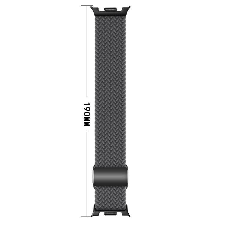 For Samsung Galaxy Watch8 / Watch8 Classic Magnetic Buckle Braided Nylon Watch Band(Black) - free shipping - PMC TechLife - Order now!