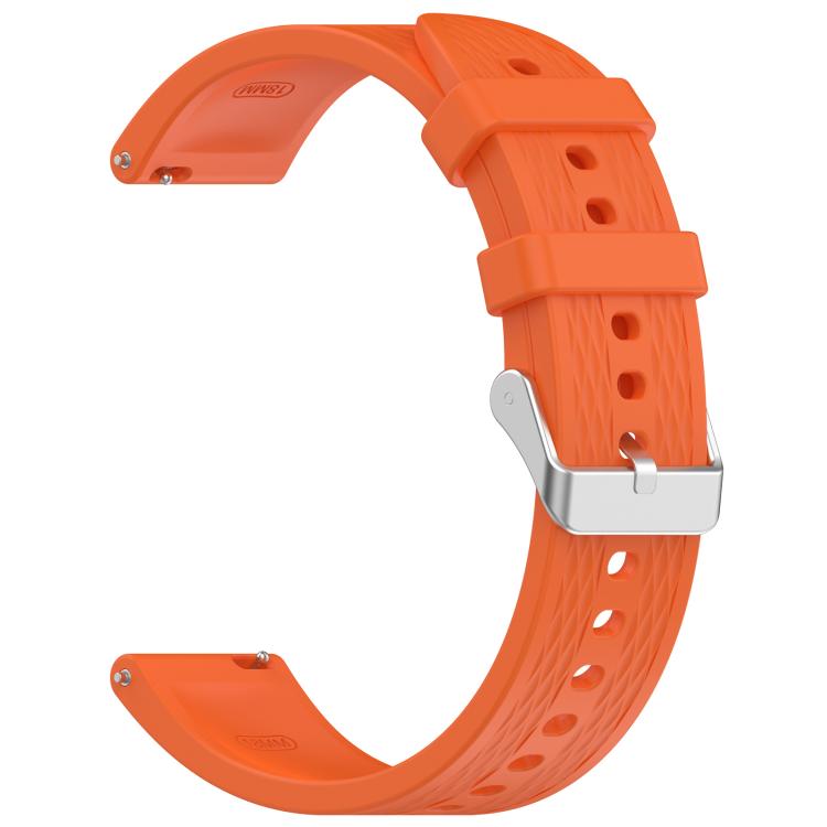 For OnePlus Watch 3 43mm Rhombic Texture Groove Silicone Watch Band(Orange) - free shipping - PMC TechLife - Order now!