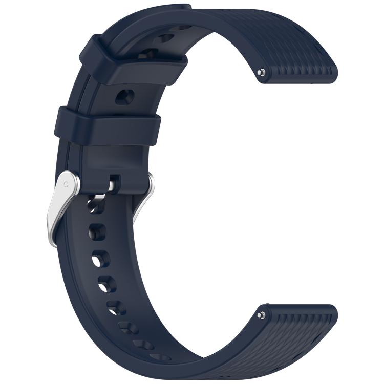 For OnePlus Watch 3 43mm Rhombic Texture Groove Silicone Watch Band(Ink Blue) - free shipping - PMC TechLife - Order now!