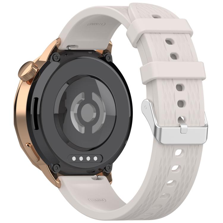 For OnePlus Watch 3 43mm Rhombic Texture Groove Silicone Watch Band(Starlight) - free shipping - PMC TechLife - Order now!