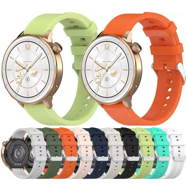 For OnePlus Watch 3 43mm Rhombic Texture Groove Silicone Watch Band(Dark Green) - free shipping - PMC TechLife - Order now!