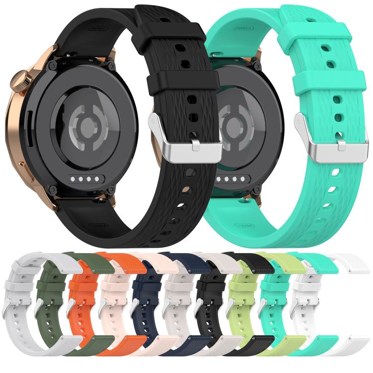 For OnePlus Watch 3 43mm Rhombic Texture Groove Silicone Watch Band(Dark Green) - free shipping - PMC TechLife - Order now!