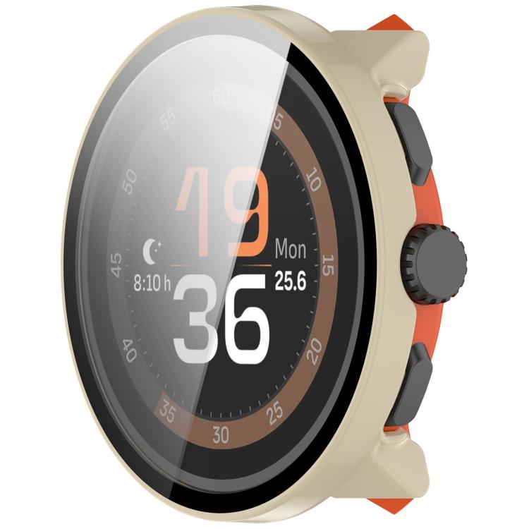 For Suunto Run Tempered Film Integrated PC Watch Protective Cover(Ivory White) - free shipping - PMC TechLife - Order now!