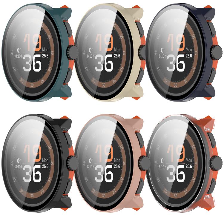 For Suunto Run Tempered Film Integrated PC Watch Protective Cover(Pink) - free shipping - PMC TechLife - Order now!