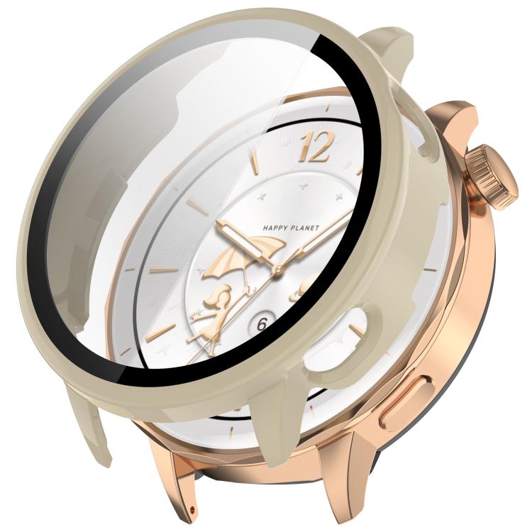 For OnePlus Watch 3 43mm Tempered Film Integrated PC Watch Protective Cover(Ivory White) - free shipping - PMC TechLife - Order now!