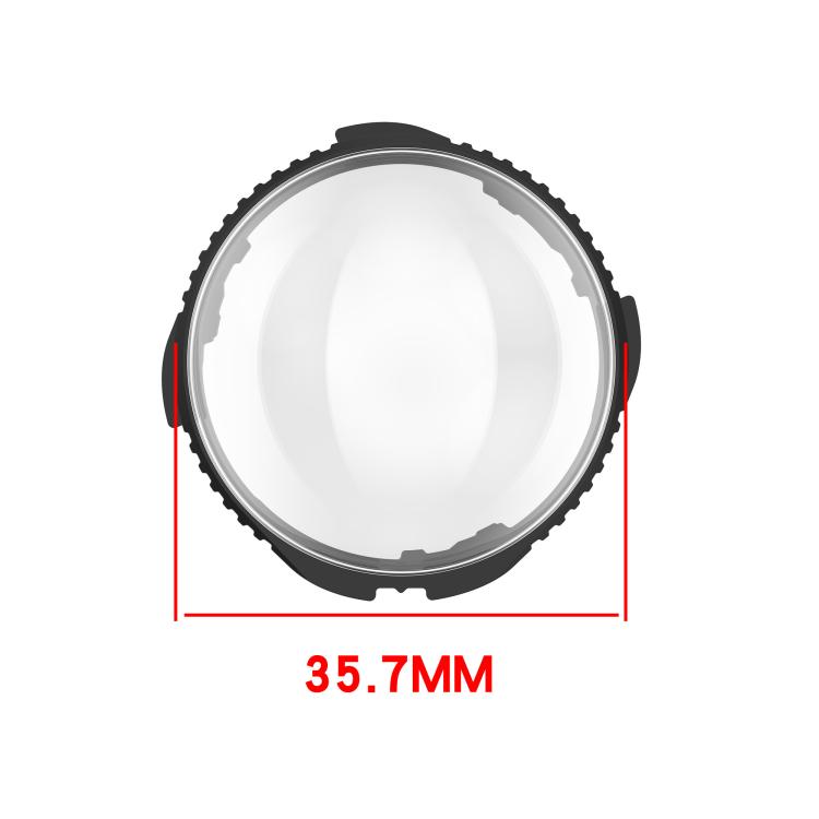 For Insta360 X5 Rotating Optical Tempered Glass Lens Guard Protective Cover(Black) - free shipping - PMC TechLife - Order now!