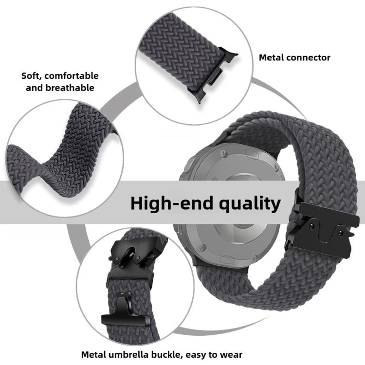 For Samsung Galaxy Watch8 / Watch8 Classic Parachute Buckle Braided Nylon Watch Band(Misty Blue) - free shipping - PMC TechLife - Order now!