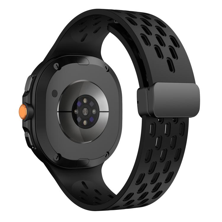 For Samsung Galaxy Watch8 / Watch8 Classic Mesh Magnetic Silicone Watch Band(Black) - free shipping - PMC TechLife - Order now!