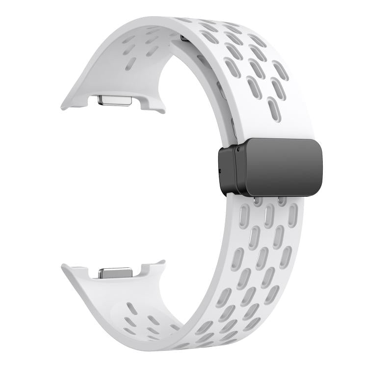 For Samsung Galaxy Watch8 / Watch8 Classic Mesh Magnetic Silicone Watch Band(White) - free shipping - PMC TechLife - Order now!