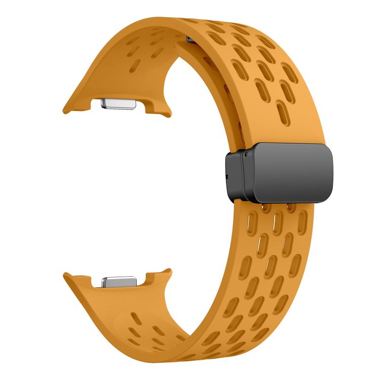 For Samsung Galaxy Watch8 / Watch8 Classic Mesh Magnetic Silicone Watch Band(Yellow) - free shipping - PMC TechLife - Order now!
