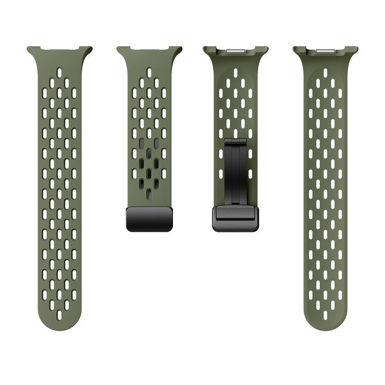 For Samsung Galaxy Watch8 / Watch8 Classic Mesh Magnetic Silicone Watch Band(Field Green) - free shipping - PMC TechLife - Order now!