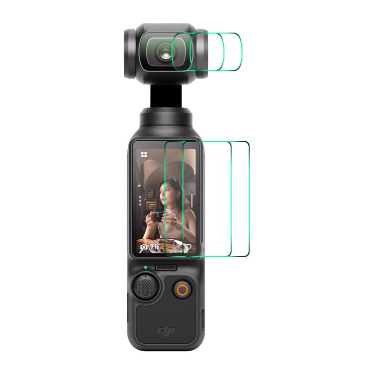 For DJI Osmo Pocket 3 2pcs ENKAY Hat-Prince 0.2mm 9H Tempered Glass Screen Protector Watch Film - free shipping - PMC TechLife - Order now!