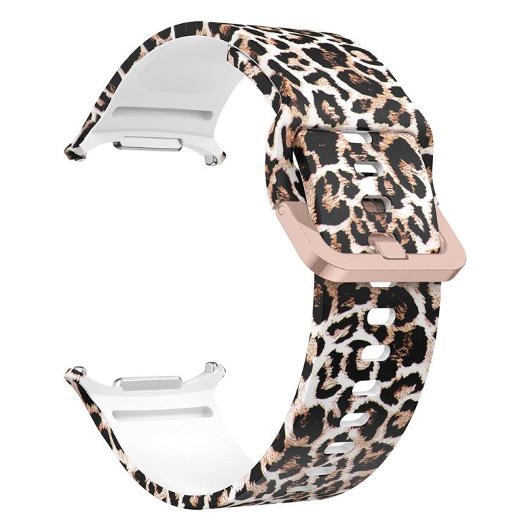 For Samsung Galaxy Watch Ultra 47mm / Ultra 2025 Printed Silicone Watch Band(Brown Leopard Print) - free shipping - PMC TechLife - Order now!