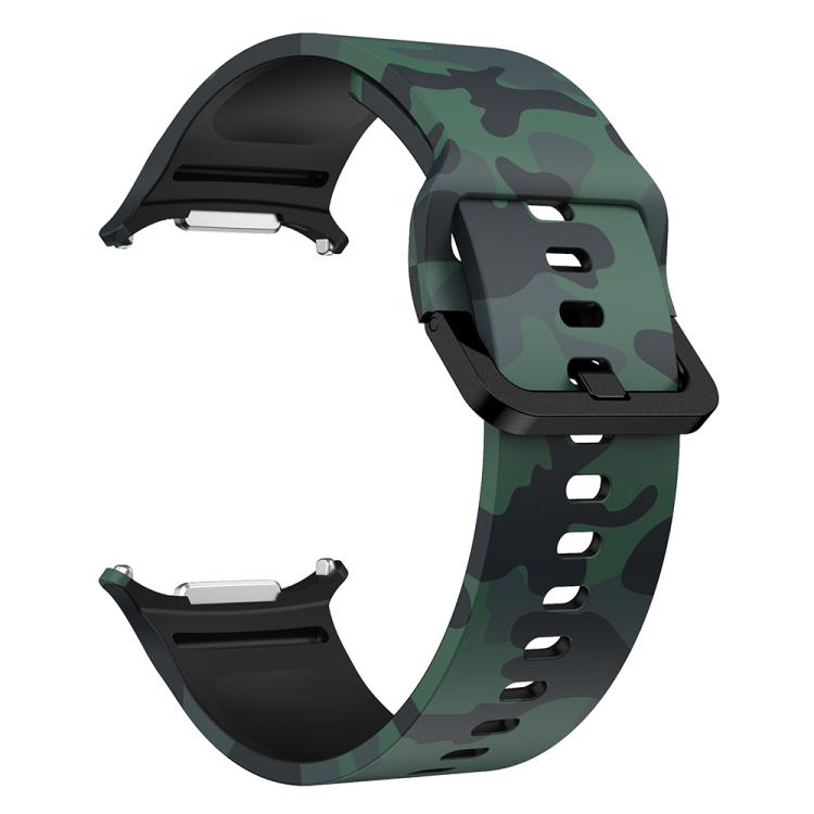 For Samsung Galaxy Watch Ultra 47mm / Ultra 2025 Printed Silicone Watch Band(Army Green Camouflage) - free shipping - PMC TechLife - Order now!