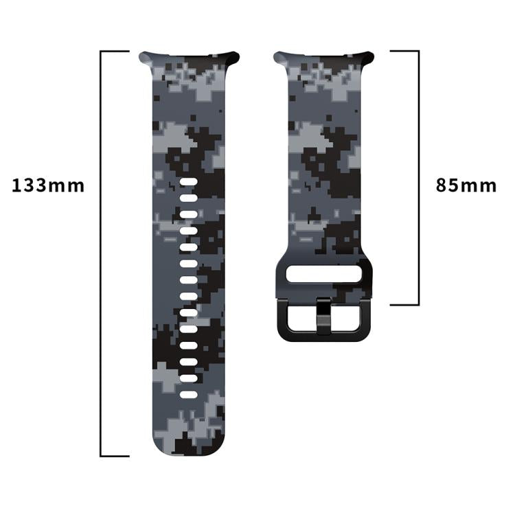 For Samsung Galaxy Watch Ultra 47mm / Ultra 2025 Printed Silicone Watch Band(Digital Camouflage) - free shipping - PMC TechLife - Order now!