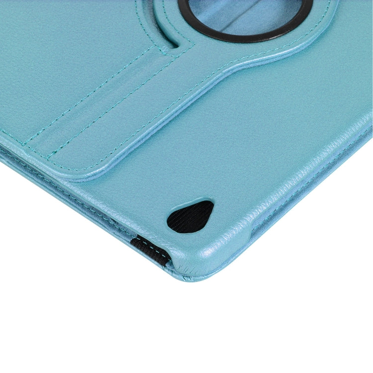 ENKAY 360 Degree Rotation Lichi Texture Leather Case with Holder for HUAWEI MediaPad M6 10.8 2019(Light Blue) - free shipping - PMc TechLife - Order now!