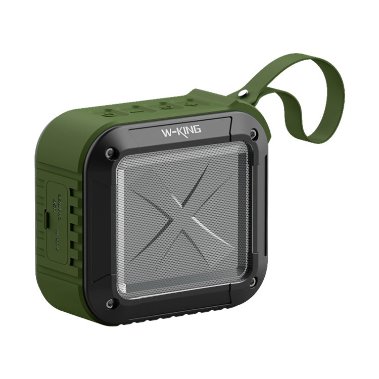 W-KING S7 Mini Wireless Waterproof Loudspeaker With TF/FM/AUX/NFC Bluetooth Bike Speaker(Army Green) - free shipping - PMC Jewellery - Order now!