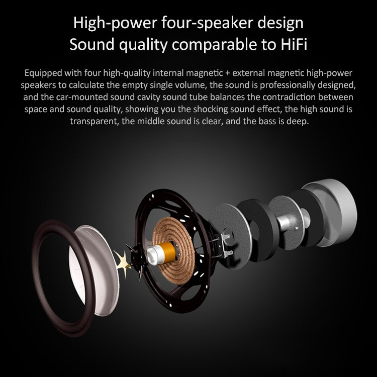 W-KING T8 HIFI Speaker 30W High Power Portable Bluetooth Speaker Wireless with FM Radio for Mobile Bluetooth Speaker(white) - free shipping - PMC Jewellery - Order now!