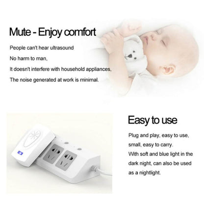 Ultrasound Mouse Cockroach Pest Repeller Device Insect Rats Spiders Mosquito Killer Pest Control Household Pest Rejecter(US Plug) - Repellents by PMC Jewellery | Online Shopping South Africa | PMC Jewellery