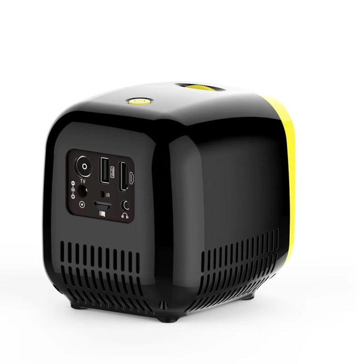 L1 Children Projector Mini LED Portable Home Speaker Projector, EU Plug (Black) - LED Projector by PMC Jewellery | Online Shopping South Africa | PMC Jewellery | Buy Now Pay Later Mobicred