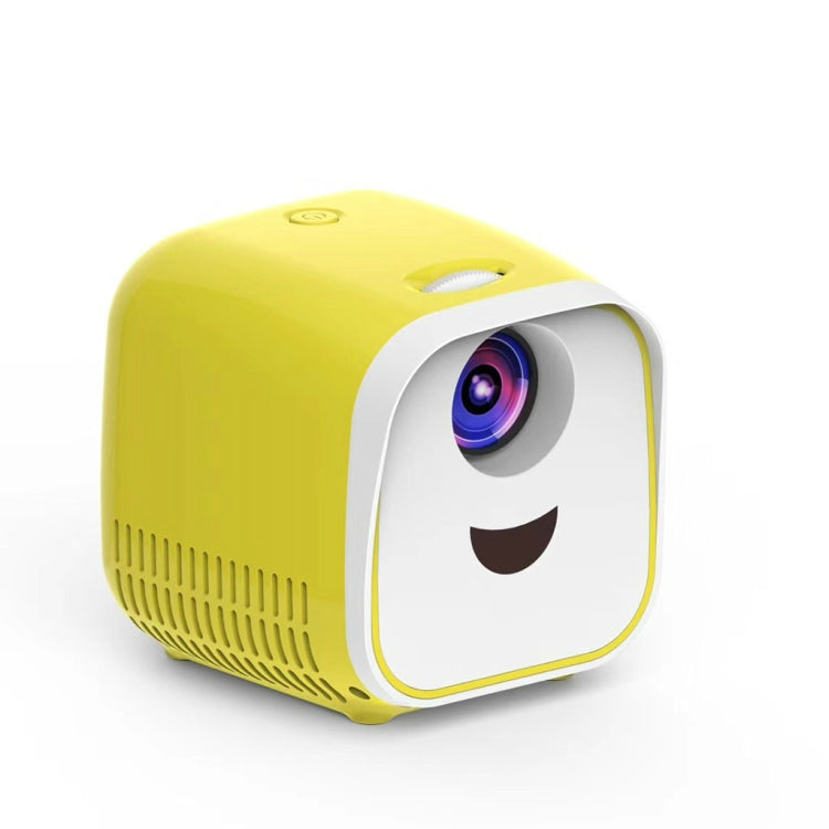 L1 Children Projector Mini LED Portable Home Speaker Projector, EU Plug(Yellow) - LED Projector by PMC Jewellery | Online Shopping South Africa | PMC Jewellery | Buy Now Pay Later Mobicred