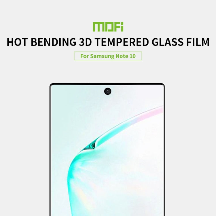 MOFI 9H 3D Explosion Proof Thermal Bending Full Screen Covered With Tempered Glass Film for Galaxy note10(Black) - Galaxy Tempered Glass by MOFI | Online Shopping South Africa | PMC Jewellery