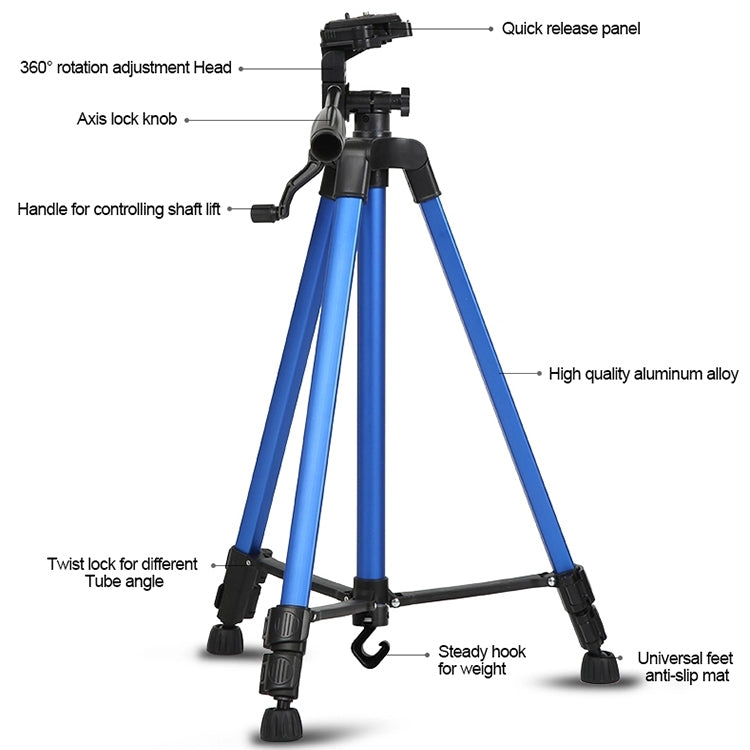Portable Phone Live Selfie 3366 Tripod Stand DV SLR Camera Self-timer Full Light Bracket(Yellow) - Tripods by PMC TechLife | Online Shopping South Africa | PMC TechLife | Buy Now Pay Later Mobicred