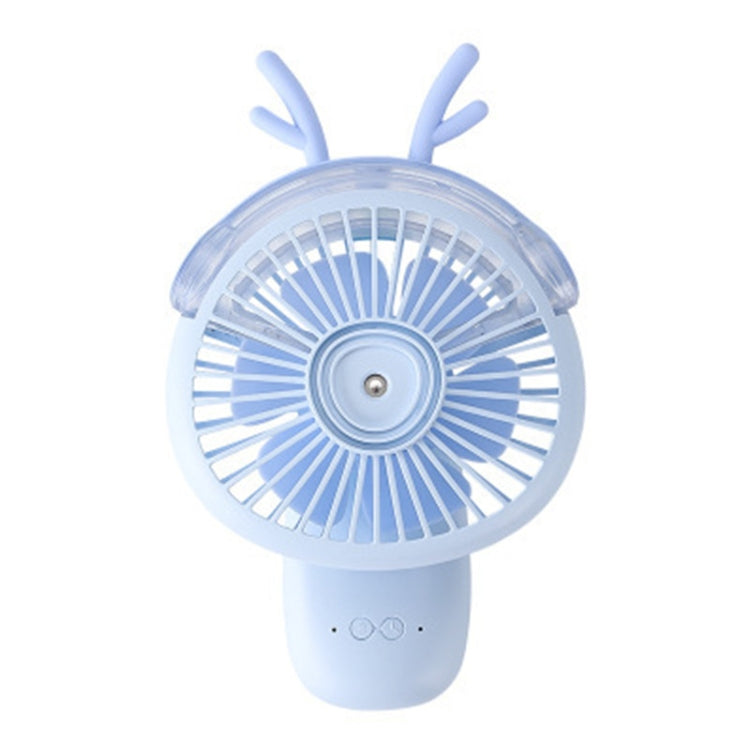 Desktop Folding Spray Mini Fan Cartoon Humidification Water Jet Fan(Blue) - Electric Fans by PMC Jewellery | Online Shopping South Africa | PMC Jewellery | Buy Now Pay Later Mobicred