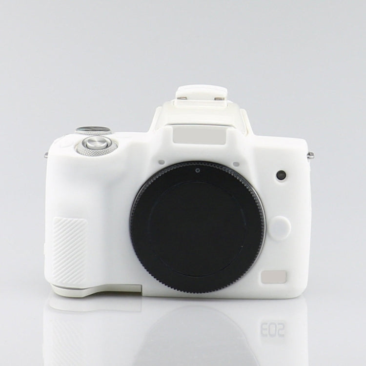 Richwell  Silicone Armor Skin Case Body Cover Protector for Canon EOS M50 Body Digital Camera(White) - Protective Case by Richwell | Online Shopping South Africa | PMC TechLife | Buy Now Pay Later Mobicred