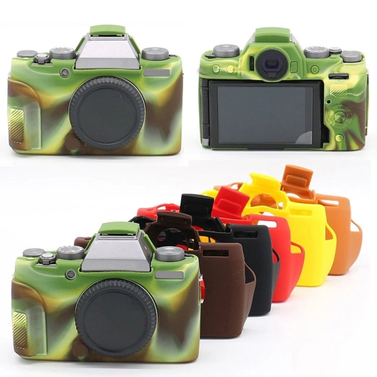Richwell Soft Silicone TPU Skin Body Rubber Camera Case Bag Full Cover for Fujifilm Fuji X-T100 Digital Camera(Red) - Protective Case by Richwell | Online Shopping South Africa | PMC TechLife | Buy Now Pay Later Mobicred