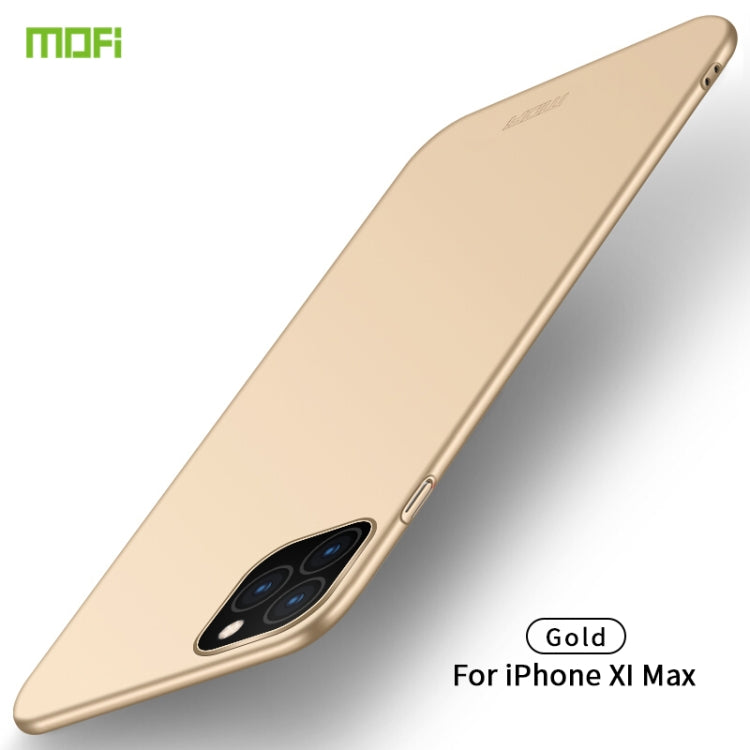 For iPhone 11 Pro Max MOFI Frosted PC Ultra-thin Hard Case (Gold) - iPhone 11 Pro Max Cases by MOFI | Online Shopping South Africa | PMC Jewellery