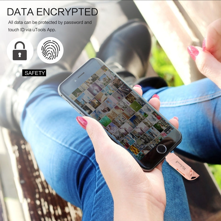 Richwell  DXZ128 USB Flash Disk 128G 3 in 1 Micro USB + 8 Pin + USB 3.0 Compatible IPhone & IOS(Black) - free shipping - PMC Jewellery - Order now!