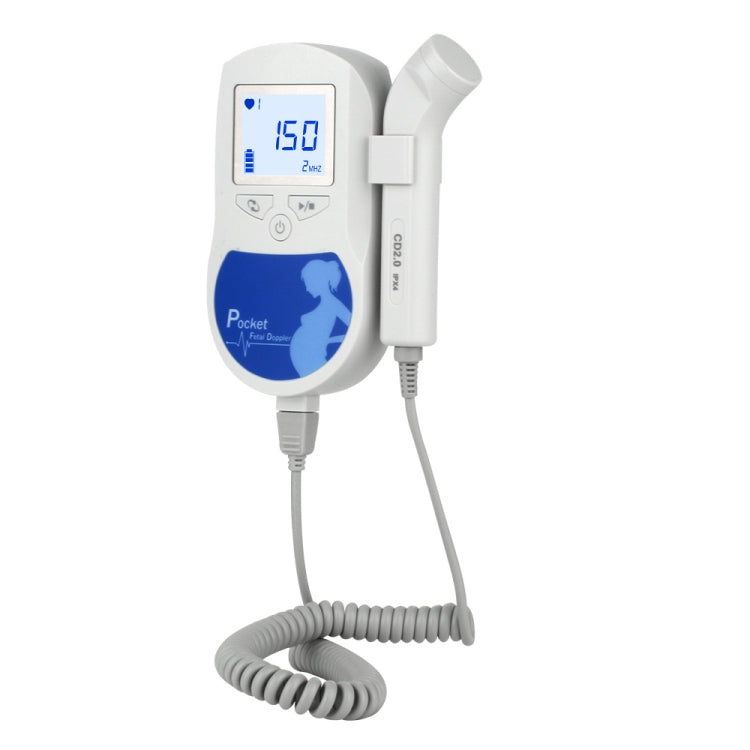 Baby Sound C   Fetal Doppler Prenatal Pocket Digital  Ultrasound Detector Angel Heartbeat Pregnant Doppler Prenatal Monitor(Blue) - free shipping - PMC TechLife - Order now!