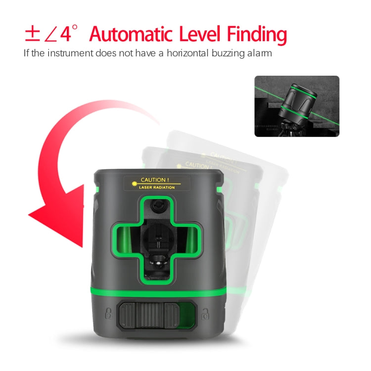 SNDWAY SW-331G Laser Level 2 Lines 360 Degree Rechargeable Battery Green Beam Self Leveling Level Laser 3D Rotary Vertical Horizontal - free shipping - PMC Jewellery - Order now!