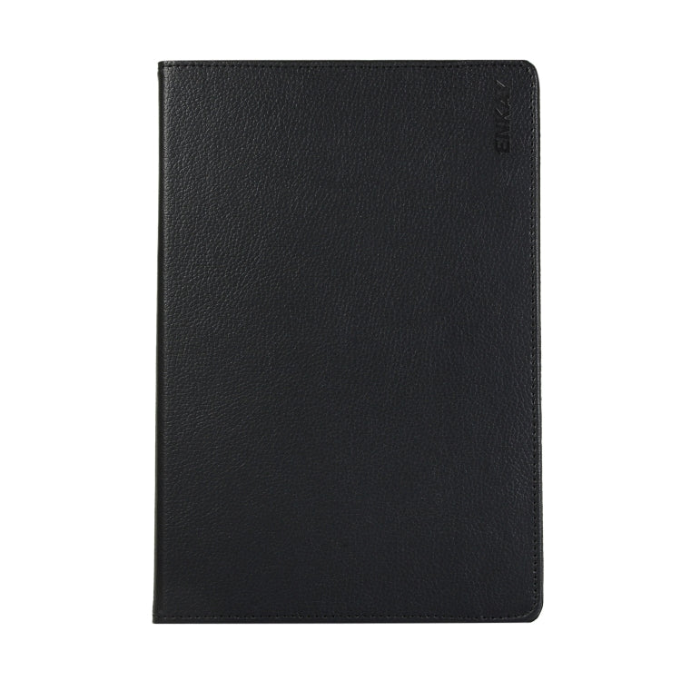 ENKAY 360 Degree Rotation Lichi Texture Leather Case with Holder for Samsung Galaxy Tab S6 10.5 T860 / T865(Black) - free shipping - PMc TechLife - Order now!
