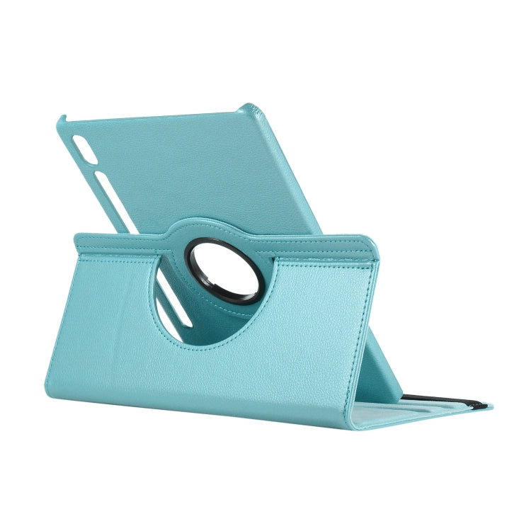 ENKAY 360 Degree Rotation Lichi Texture Leather Case with Holder for Samsung Galaxy Tab S6 10.5 T860 / T865(Light Blue) - free shipping - PMc TechLife - Order now!