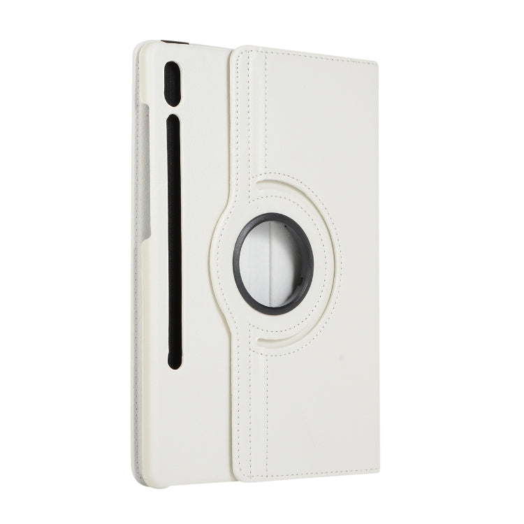 ENKAY 360 Degree Rotation Lichi Texture Leather Case with Holder for Samsung Galaxy Tab S6 10.5 T860 / T865(White) - free shipping - PMc TechLife - Order now!