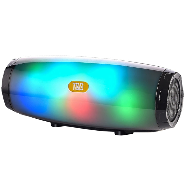 T&G TG165 5W*2 Portable Wireless Speaker Speaker With Dancing LED Flashing Light Mp3 AUX USB FM Radio Stereo Subwoofer(Black) - free shipping - PMC Jewellery - Order now!