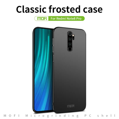 For Xiaomi RedMi Note8 Pro MOFI Frosted PC Ultra-thin Hard Case(Black) - Xiaomi Cases by MOFI | Online Shopping South Africa | PMC Jewellery